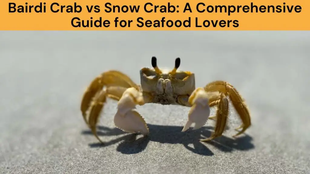 Bairdi Crab vs Snow Crab A Comprehensive Guide for Seafood Lovers